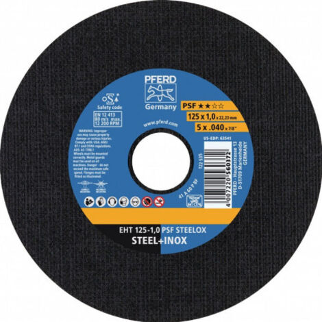 Disque A Tronconner Psf Steelox Eht 125-1,6 Pferd