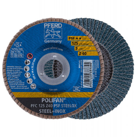 Disque A Surfacer A Lamelles Pfc 125 Z 60 Psf Steelox Pferd (1/3)