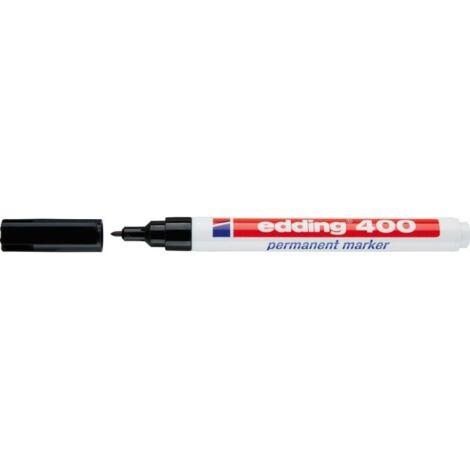 Marqueur Permanent Noir 400 Edding (1/4)