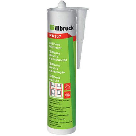 Mastic silicone bâtiment ILLBRUCK - FA107 - Gris anthracite - 300ml - 356145