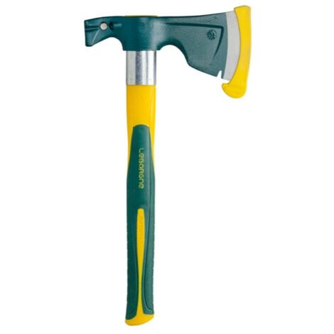 Leborgne – Hachette Batipro Novamax – Manche tri-matière haute résistance – Pare-faux-coup acier – Largeur taillant 9 cm – Aimant porte-clou