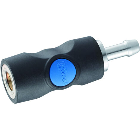 Prevost – Raccord ISO B sur plaque pour tuyau 10mm – Sécurité one push – Pression 2 à 12 bar – Débit 833 l/min – Corps composite antistatique