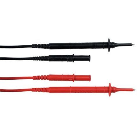 Chauvin Arnoux Set de cordons de mesure fiche de sécurité 4 mm 1.5 m rouge, noir 1 set D027552