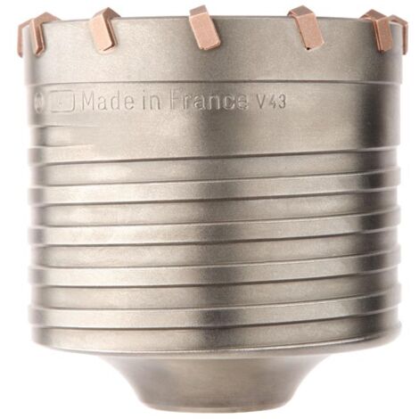 Diager – Trépan carbure couronne SDS-MAX 110 mm – Pour béton, pierre et brique – Profondeur 75 mm – Type conique – Denture brasée haute température