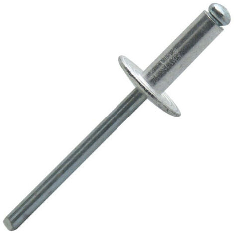 Scell-It – Rivet alu-acier tête large 14mm diamètre 4,8mm longueur 16mm – Boîte de 250 unités – Cisaillement 1580N, traction 2230N - De250