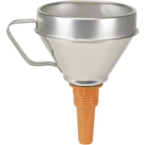 Pressol – Entonnoir fer blanc 1,3L Ø160mm – Protection éclaboussures – Poignée ergonomique – Filtre interchangeable en laiton (1/5)