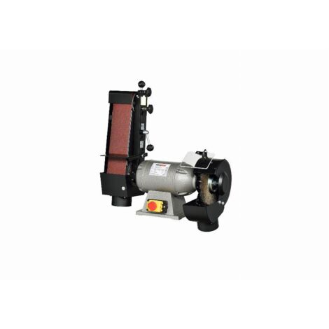 Promac – Touret à meuler 323BF – Puissance 1,3 kW – Tension 400V – Vitesse 2850 tr/min – Pour ponçage avec système d'aspiration