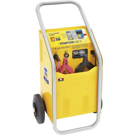 GYS – Chargeur de batterie plomb 12/24V STARTIUM 680E – Capacité de charge 20-600Ah – Puissance de démarrage 380A – Fonction test alternateur (1/10)