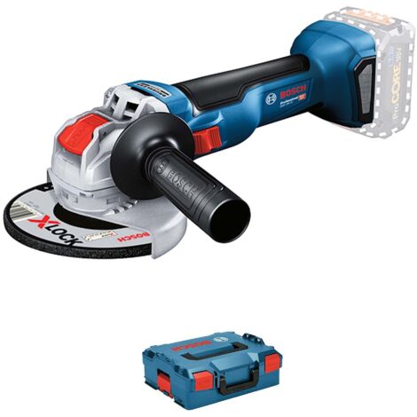 Bosch Professional – Meuleuse angulaire 18V sans fil – Moteur sans balais – 125mm – Vitesse 9000 tr/min – Système X-Lock pour changement rapide d'accessoires - 18V-10