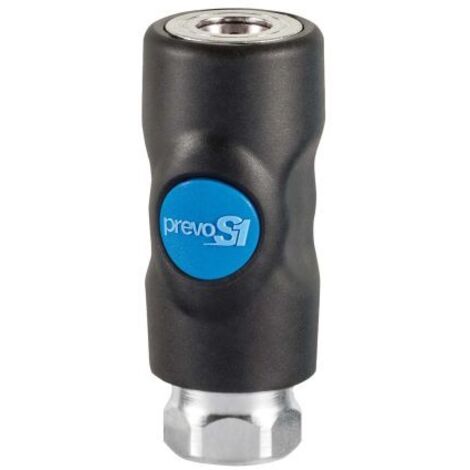 Prevost – Raccord fileté femelle cylindrique G 1/4 – Débit 833 l/min à 6 bar – Sécurité anti-coup de fouet – Matériau composite