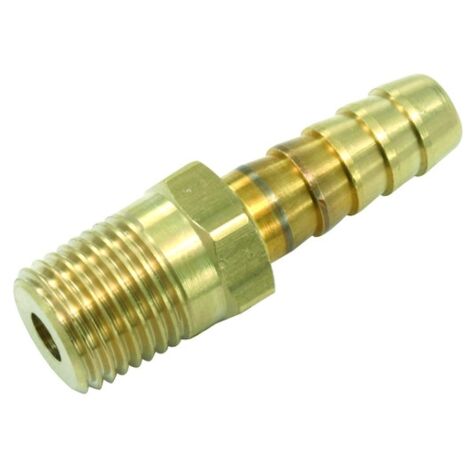 Jonction filetée laiton male G1/4'' flexible D8mm lot de 2 Prevost (1/4)
