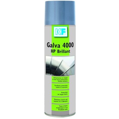 Protection/anticorrosion galva Brillant - KF SICERON - Aérosol - 500ml - 9346