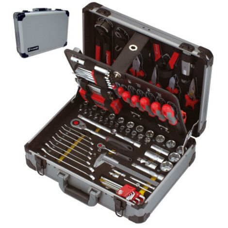 Promac – Coffret multi-outils 136 outils TFCO136P – Aluminium 450x360x165mm – Pour travaux en espaces confinés – Résistant et pratique