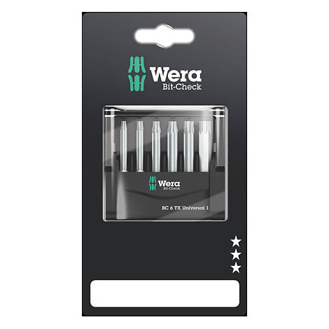 Etui 6 Embouts Bit Check TX Universal 1 SB Wera (1/5)