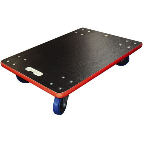 Stockman – Plateau roulant 450 kg – Dimensions 700x500 mm – Épaisseur 27 mm – Revêtement anti-dérapant – Roues caoutchouc pivotantes – PB31L