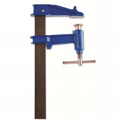 Piher – Serre-joint à pompe 4080 80 cm – Puissance de serrage 900 kg – Tige en acier 35 x 8 mm – Pour bois dur et teck