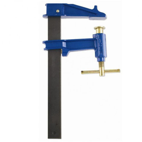 Piher – Serre-joint à pompe 400mm – Capacité de serrage 900kg – Tige acier laminé 30x8mm – Tête fonte nodulaire – Saillie 8,5cm