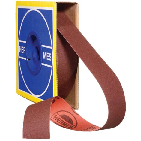 Hermes Abrasifs – Rouleau d'abrasif J-Flex 38mm x 25m – Grain oxyde d'aluminium – Pour métaux et plastiques – Ponçage de précision sur formes complexes (1/4)