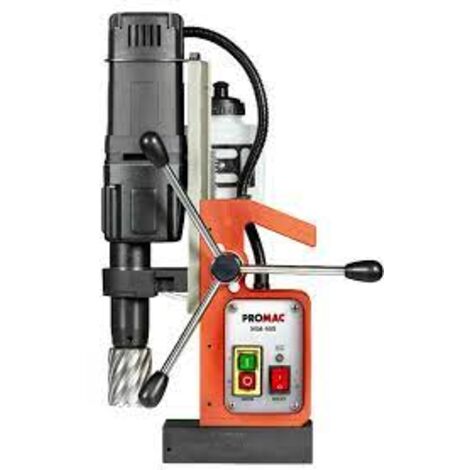 Promac – Perceuse magnétique 1200 W – Force adhésive 9800 N – Profondeur de coupe 50 mm – Capacité Ø fraise 12-35 mm – MDA35S