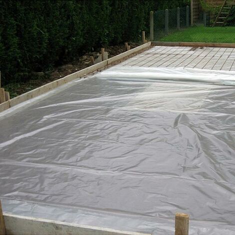 Film de protection sous-dalle 4m x 10m – Épaisseur 150µ – Pour barrière contre l'humidité – 40m² pour chantiers humides – Sacherie De Pantin - SD150