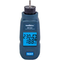 Chauvin Arnoux – Testeur de prise électrique 3 en 1 – Mesure de tension 100-400V – Vérification conducteurs et disjoncteur différentiel 30mA – Écran LCD rétroéclairé