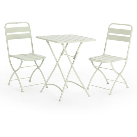 Casa E Cucina COSTWAY 3 Pezzi Set Da Pranzo Set 1 Tavolo E 2 Sedie Da Cucina, In Metallo E MDF, Moderno Ed Elegante (marrone Tavolo Cucina Piccolo