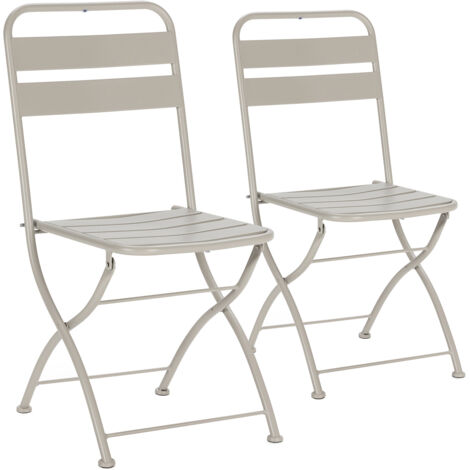 Hespéride Set 4 Sedie Pieghevoli Da Giardino Essentia - Colore Blu Anatra E Grafite, 580g/m²
