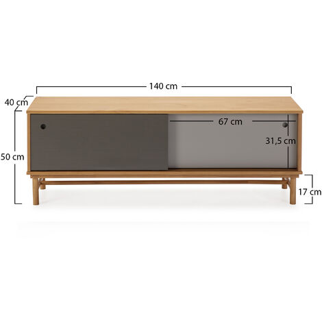 Mobile TV Curvo Bianco 3 Ante – 160x40x55 Cm, Struttura In Melamina 15 Mm, Stile Nordico, Montaggio Fai-da-te