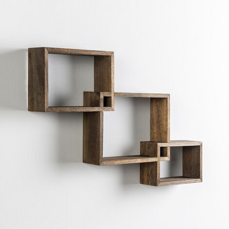 Set 3 Mensole Muro WOLTU - Scaffali Barocco MDF Bianco | Libreria Decorativa