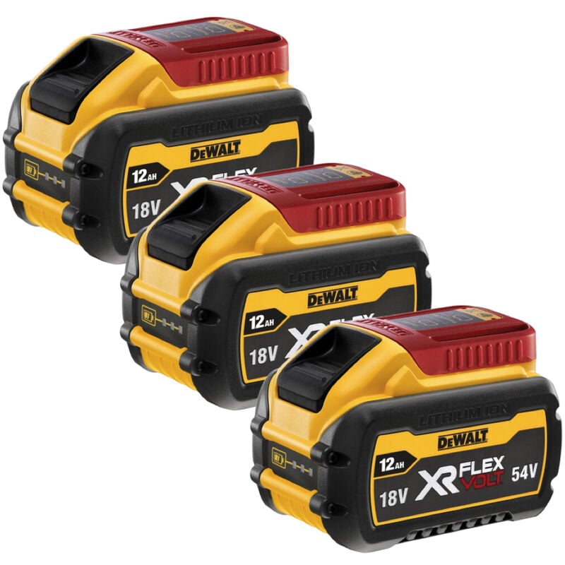 DeWalt DCB548 18v 54v XR 12.0Ah Li-ion FLEXVOLT Battery Pack Triple Pack
