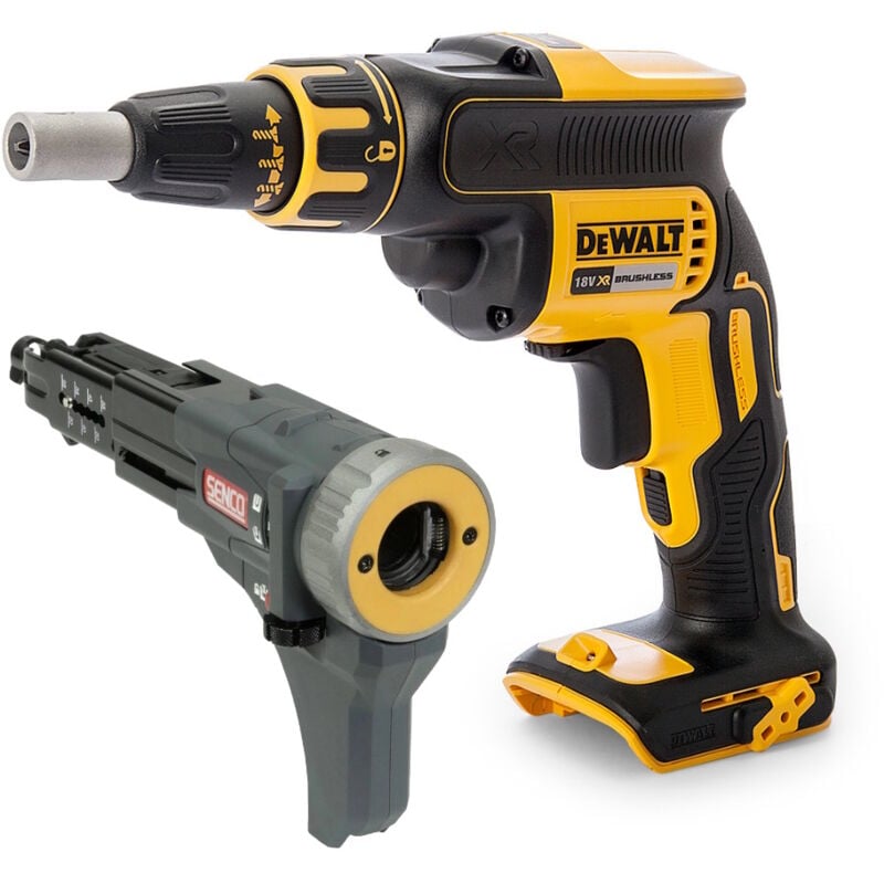 DeWALT DCF620N 18V Brushless Drywall Screwdriver & Senco 9Z2012N Attachment