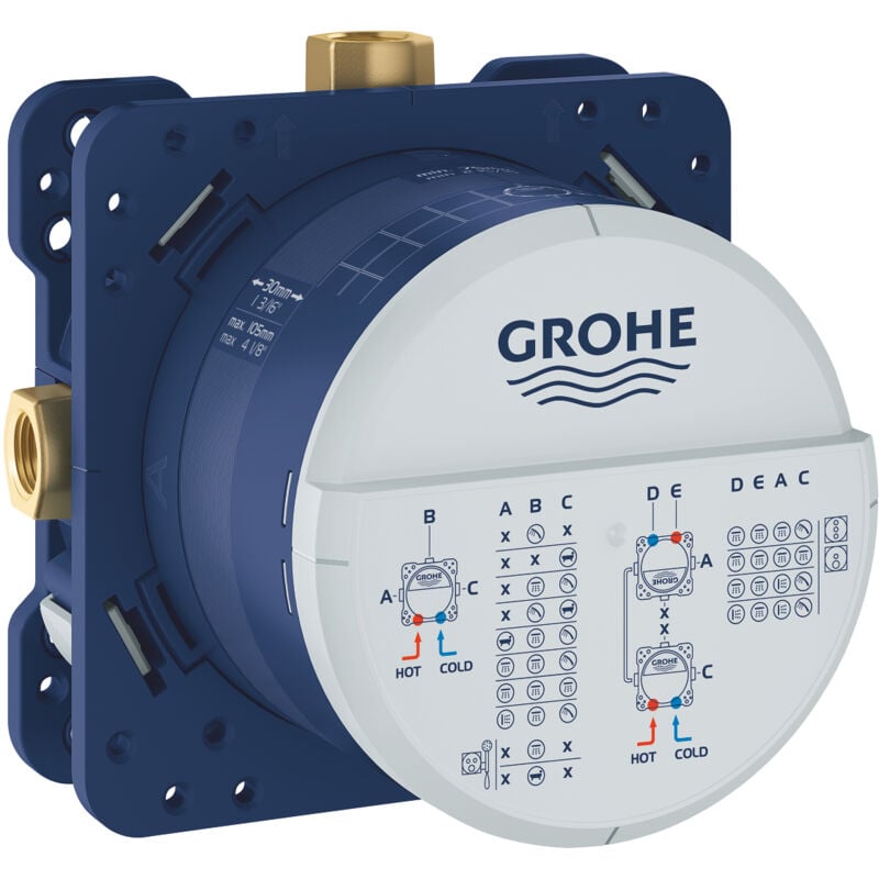 GROHE 35600000 Rapido Smartbox Universal RoughIn Box, 1/2"