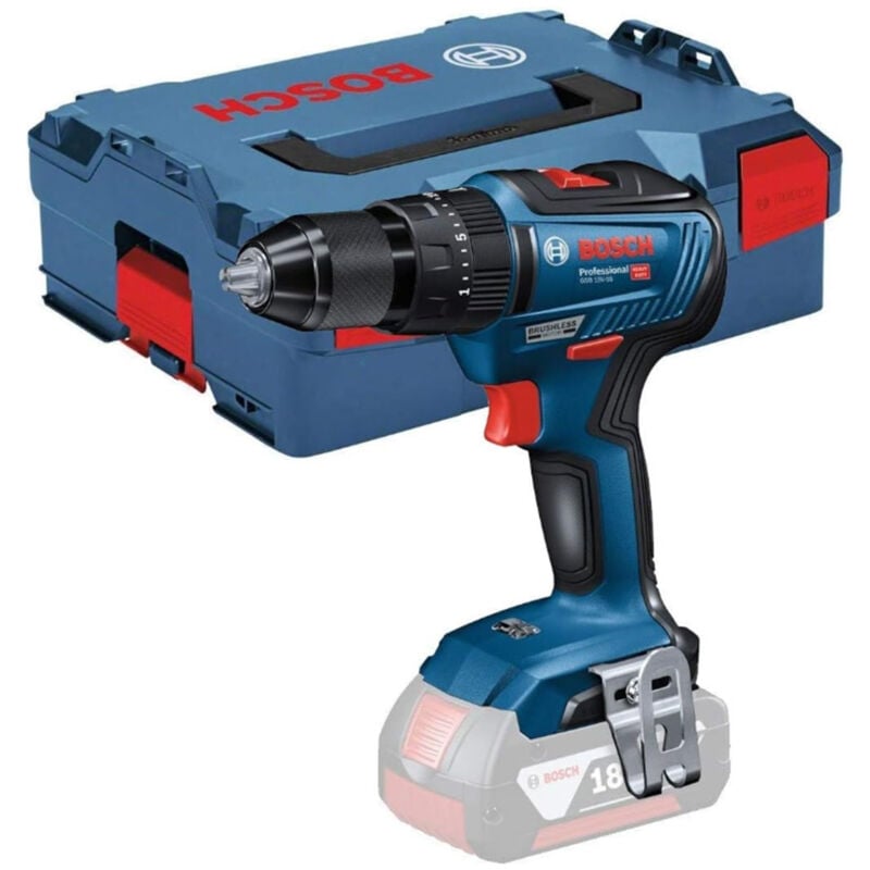 Bosch GSB 18 V-55 Cordless 18V Brushless Combi Drill Body Only With L-Boxx 06019H5303