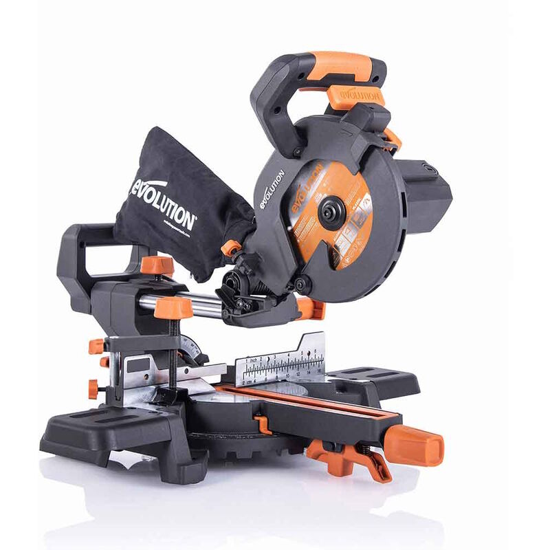 Evolution R185SMS+240 - 047-0001A 230v 185mm Multi-Material Sliding Mitre Saw
