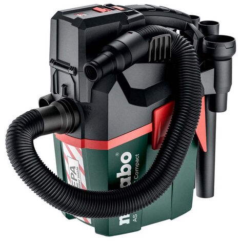 Metabo AS18 HEPA PC COMPACT 18V L-Class HEPA Filter Vacuum Cleaner Bare Unit 602029850