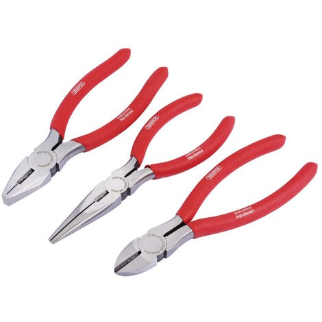 Draper Redline 67924 160mm Pliers Set with PVC Dipped Handles 3 piece