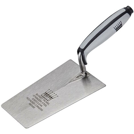 RAGNI Crown 6-1/2" 165mm Stainless Steel Bucket Brick Builders Trowel R6165S