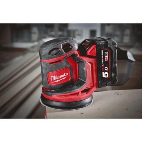 Milwaukee M18BOS125-0 18V Random Orbital Sander (125mm) - Body Only 4933464228