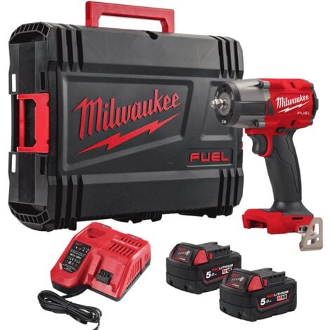 Milwaukee M18FMTIW2F38-502X 18V FUEL ⅜″ Mid Torque Impact Wrench with ...