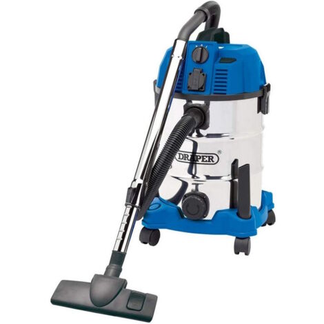 Draper 30L 1600W WET & DRY Vacuum Cleaner Integrated Power Socket 20529 ( VAX ) 230V (1/5)