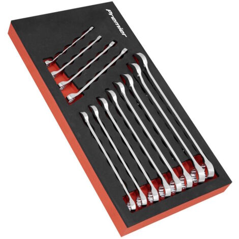 Sealey Combination Spanner Set 12pc Metric Spanners WallDrive® DIY Tools Garage AK63012
