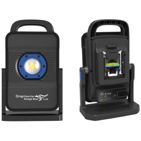 NightSearcher KANGASTAR-2.2K-A Kanga Star 2.2K LED Work Light with 3 in 1 adaptor 18V Hikoki, Makita, Bosch (1/2)