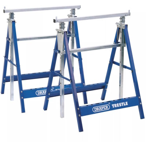 DRAPER 54051 Telescopic Saw Horse or Builders Trestle BT/Y1 Twin Pack (2 x Trestles) (1/2)
