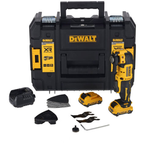 DeWalt DCS353D2 12 V XR Brushless Multi Tool - 2 x DCB127, Charger &amp TSTAK II Case