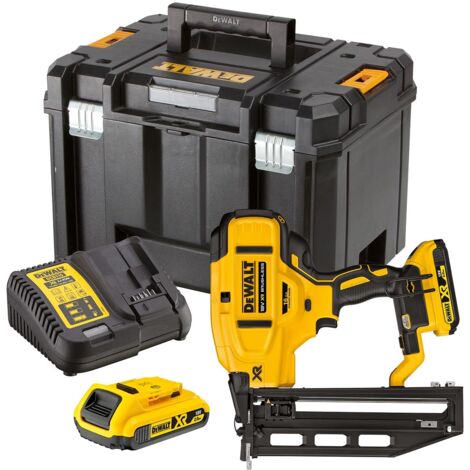 DeWALT DCN662D2-QW 18V XR Brushless 16GA Second Fix Straight Nailer - 2 x 2Ah Batts, Charger & TSTAK VI Case