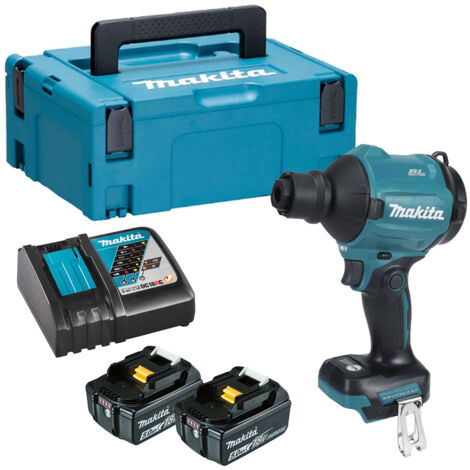 Makita DAS180RTJ 18V Li-ion LXT Brushless Dust Blower - 2 x 5Ah Batts, Charger &amp Makpac 2 Case