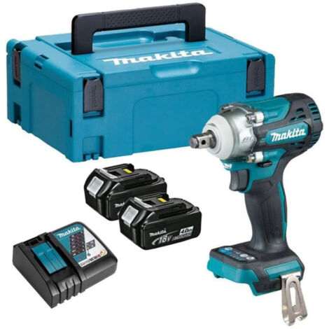 Makita DTW300RMJ 18V LXT Cordless 1/2" Impact Wrench - 2 x 4Ah Batteries, Charger &amp Makpac 2 Case (1/5)