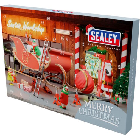 Sealey AVC004 Premier 40pc Advent Calendar Tool Kit 2024 Hi-Viz Green (1/4)