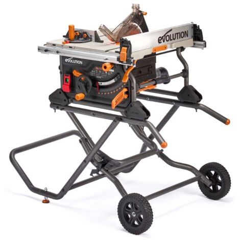 Evolution 119-0006 R255TBLX 255mm Portable Jobsite Table Saw (with Stand) 240V NEW 2025