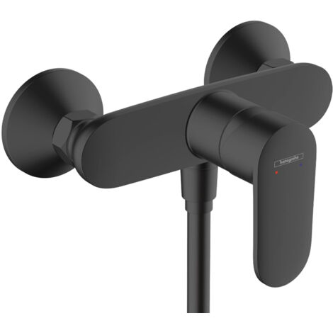 Hansgrohe Vernis Blend Thermostatic Exposed Mixer Shower Valve Matt Black Modern